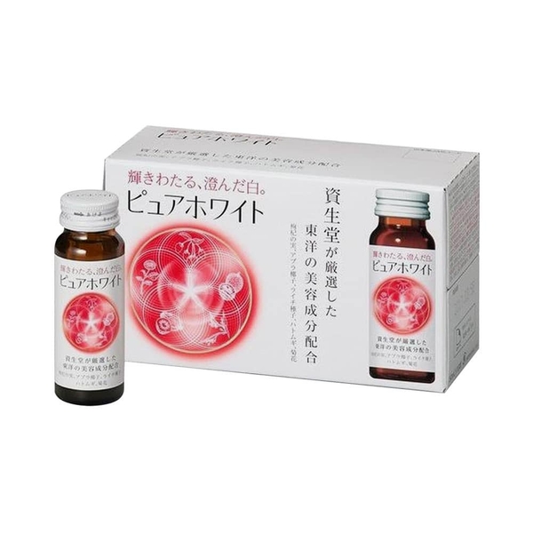 Nước Uống Collagen Trắng Da Shiseido Pure White Nhật Bản (Hộp 10 chai x 50ml)