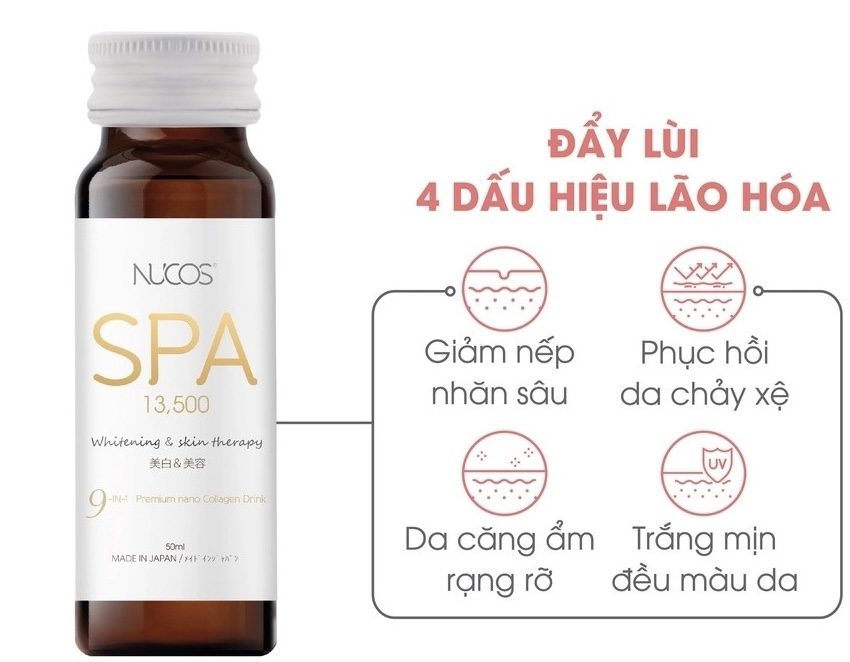 Collagen Uống Chống Lão Hóa Phục Hồi Da Nucos Spa 13500 50Ml X 10 Chai