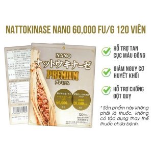 Viên uống hỗ trợ điều trị tai biến Nichiei Bussan Nattokinase Nano 60,000 FU/G