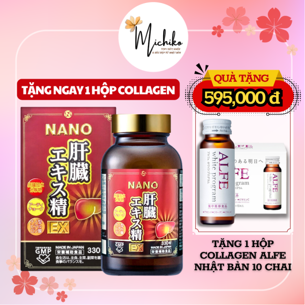 Viên Uống Giải Độc Gan Nichiei Bussan Liver Extract Sperm Ex Nano Nhật Bản 330 Viên michiko vn 1