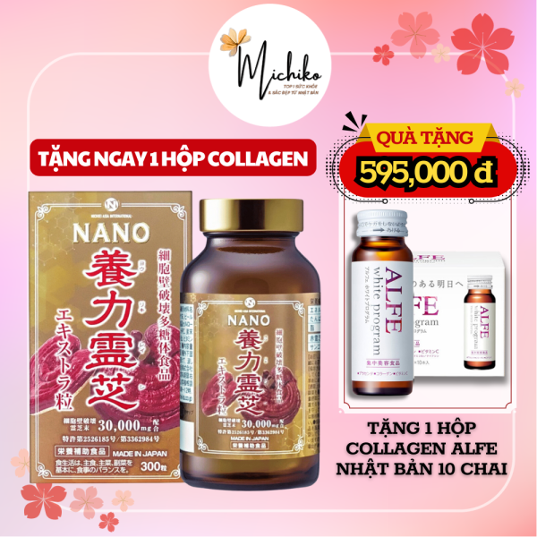 Viên Uống Nấm Linh Chi Đỏ Nichiei Bussan Nourishing Reishi Nhật Bản 300 Viên Michiko vn