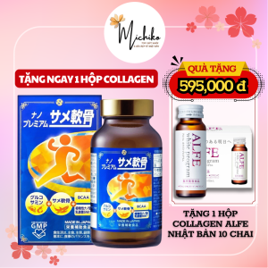 Viên Uống Sụn Vi Cá Mập Nano Premium Nichiei Bussan Nhật Bản 150 Viên Michiko vn