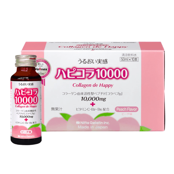 Nước Uống Collagen De Happy 10.000mg Nhật Bản (Hộp 10 chai x 50ml)