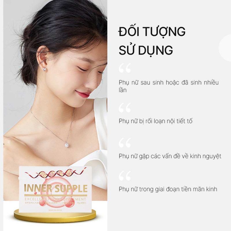 Nước Uống Cân Bằng Nội Tiết Tố Nữ Inner Supple Nhật Bản 28 Gói