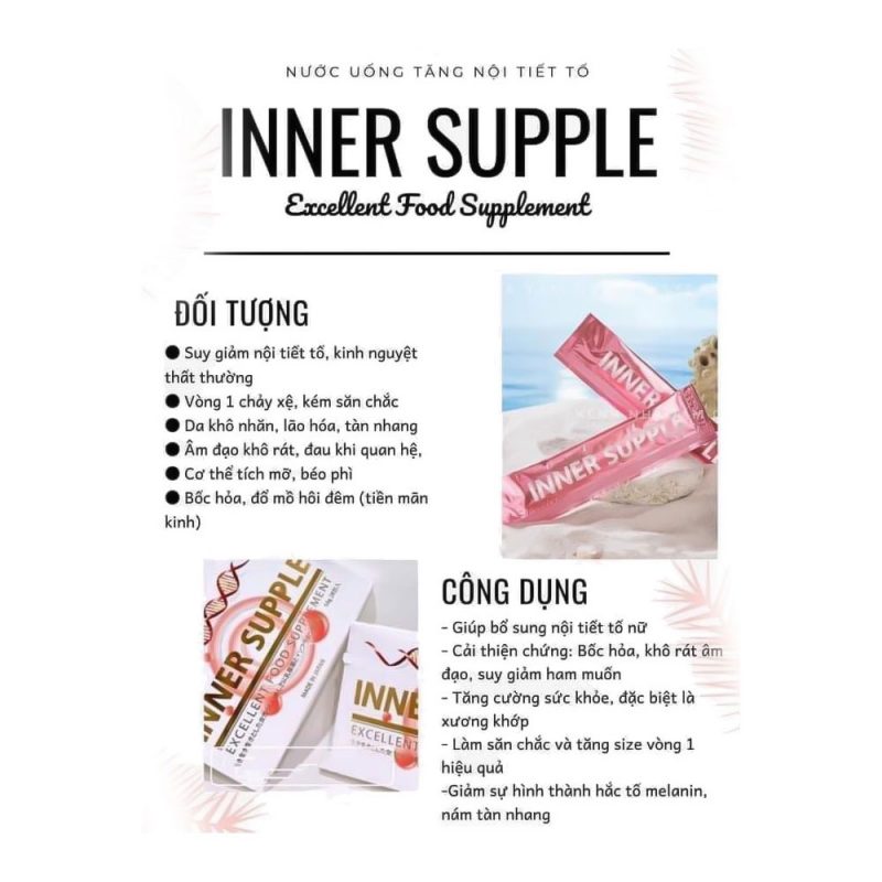 Nước Uống Cân Bằng Nội Tiết Tố Nữ Inner Supple Nhật Bản 28 Gói