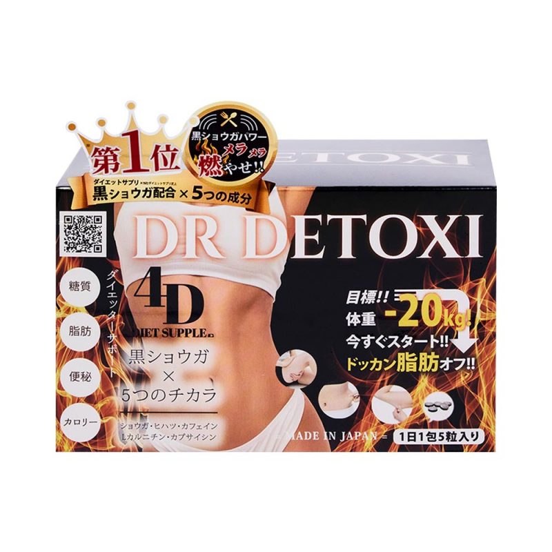 Viên Uống Giảm Cân Thải Độc Dr Detoxi 4D 30 Gói