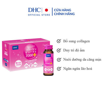 Nước uống Collagen DHC Nhật Bản hàm lượng 7000mg/lọ nuôi dưỡng da căng mọng