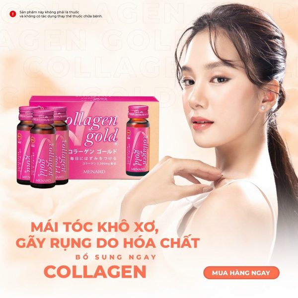 Nước Uống Collagen Gold Menard Collagen nội sinh Nhật Bản (10 hộp x 50ml)