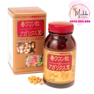 vien-uong-tinh-chat-nghe-mua-xuan-va-nam-agaricus-1300-vien-michiko.vn