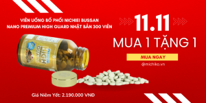 Viên uống bổ phổi Nichiei Bussan Nano Premium High Guard Nhật Bản 300 Viên