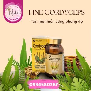 Viên Uống Đông Trùng Hạ Thảo Fine Japan Cordyceps Nhật Bản 120 Viên Michiko.vn