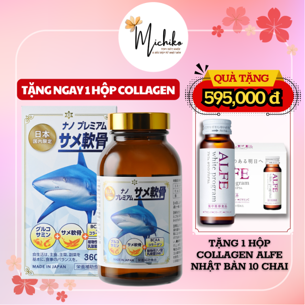 Viên Uống Bổ Xương Khớp Sụn Vi Cá Mập Nano Premium Shart Cartilag 360 Viên Michiko vn