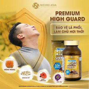 Viên Uống Bổ Phổi Nano Premium High Guard Nichiei Bussan Nhật Bản 300 Viên Michiko vn 2302