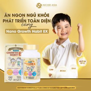 Viên Uống Phát Triển Chiều Cao Và Trí Não Nano Growth Habit EX Nhật Bản 120 Viên Michiko 2302