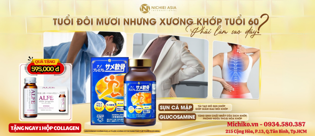 Viên uống sụn vi cá mập Nano Premium Nichiei Bussan Michiko vn