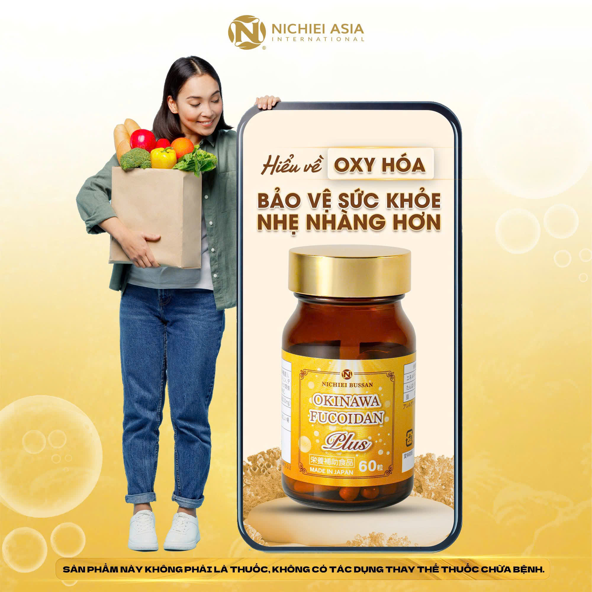 Viên Hỗ Trợ Điều Trị Ung Thư Okinawa Fucoidan Plus 60 Viên