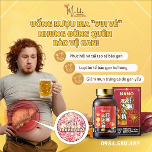 Viên Uống Giải Độc Gan Nichiei Bussan Liver Extract Sperm Ex Nano Nhật Bản - Michiko.vn