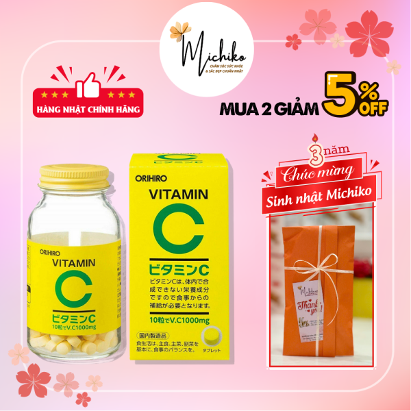 ORIHIRO-Vien-uong-bo-sung-Vitamin-C-Michiko.vn