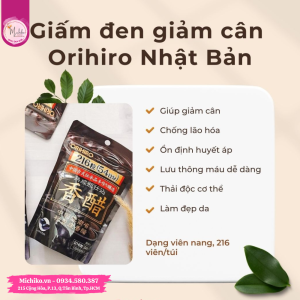 Viên Uống Giấm Đen Giảm Cân Orihiro - Michiko.vn