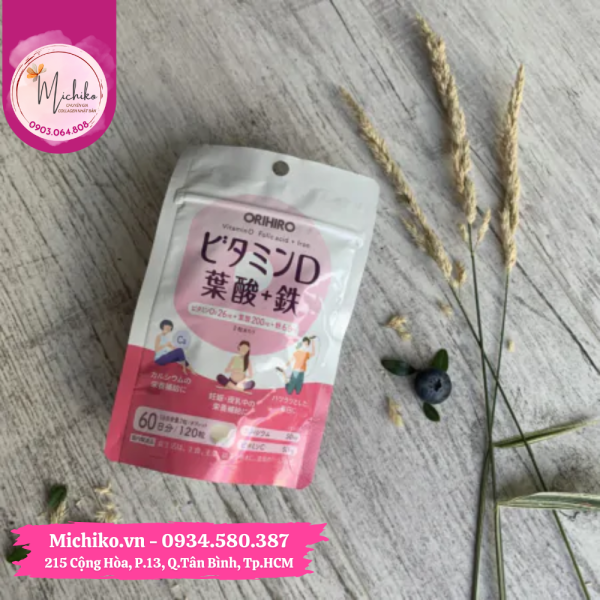 Vien-Uong-ORIHIRO-Bo-Sung-Vitamin-D-Folic-Acid-Iron-Michiko.vn