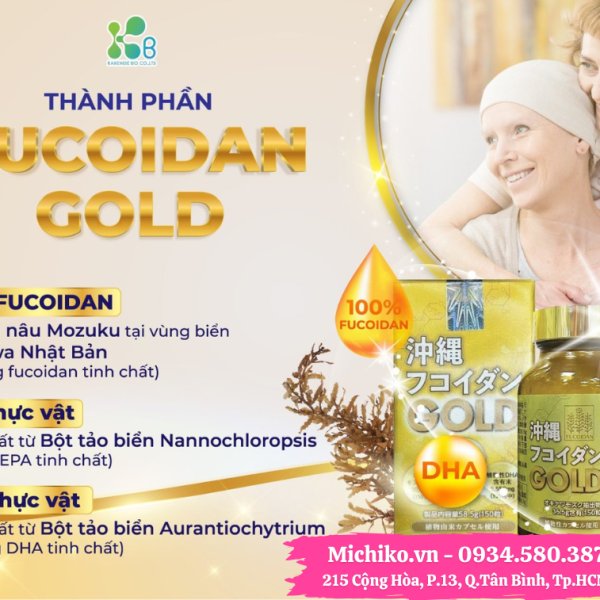 Viên Uống Okinawa Fucoidan Gold Cao Cấp Hỗ Trợ Tăng Cường Miễn Dịch Và Chống Oxy Hóa 150 Viên - Michiko.vn