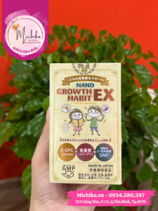 Viên Uống Phát Triển Chiều Cao Và Trí Não Nano Growth Habit EX Nhật Bản - Michiko.vn