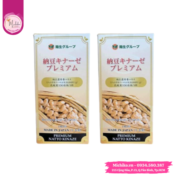 Viên Uống Phòng Ngừa Tai Biến Natto Kinaze Premium 20.000 FU Nhật Bản 180 Viên - Michiko.vn