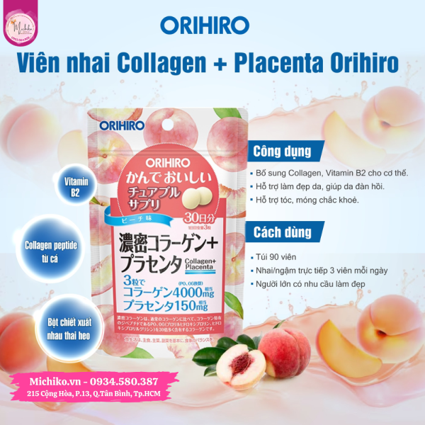 Vien-nhai-Orihiro-Collagen-Placenta-Nhat-Ban-90-Vien-Michiko.vn
