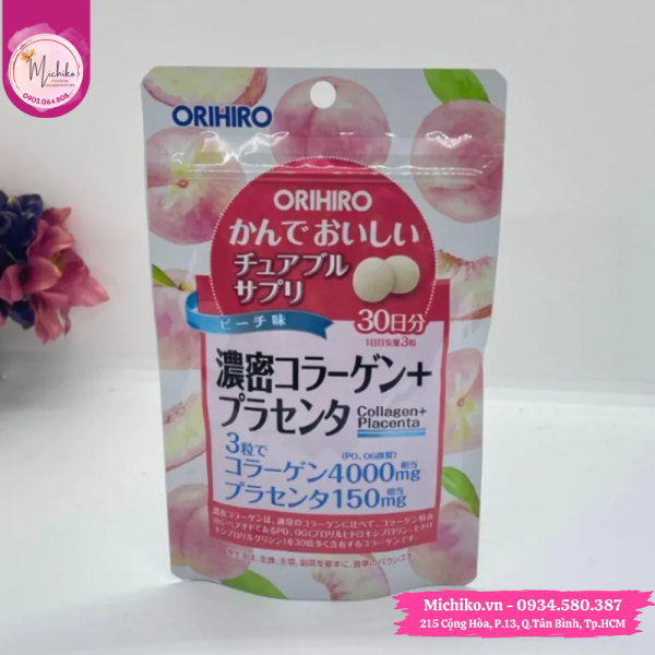 Vien-nhai-Orihiro-Collagen-Placenta-Nhat-Ban-90-Vien-Michiko.vn
