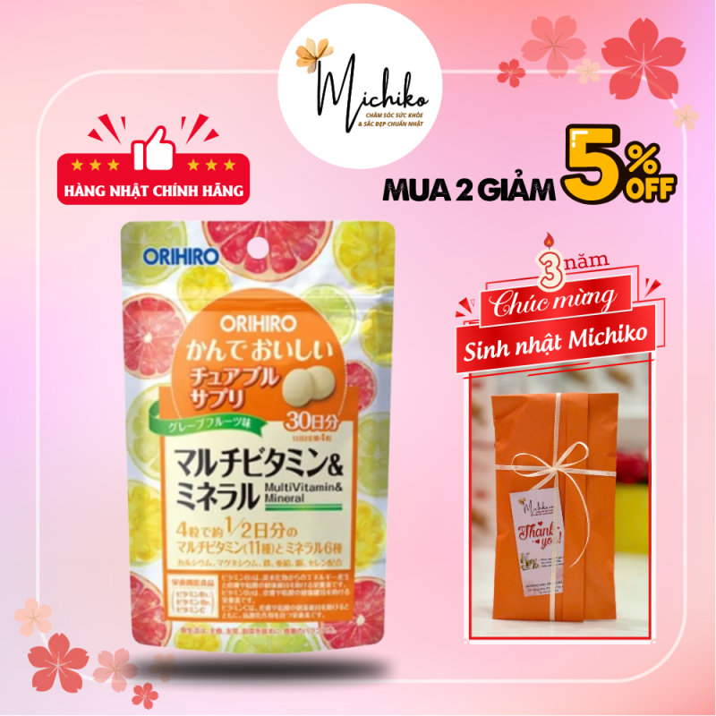 Vien-uong-Vitamin-tong-hop-Orihiro-dang-goi-120-vien - Michiko.vn