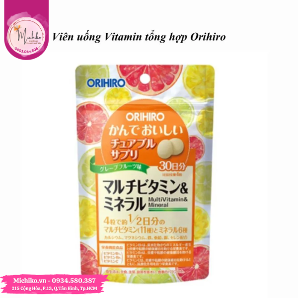 Vien-uong-Vitamin-tong-hop-Orihiro-dang-goi-120-vien - Michiko.vn