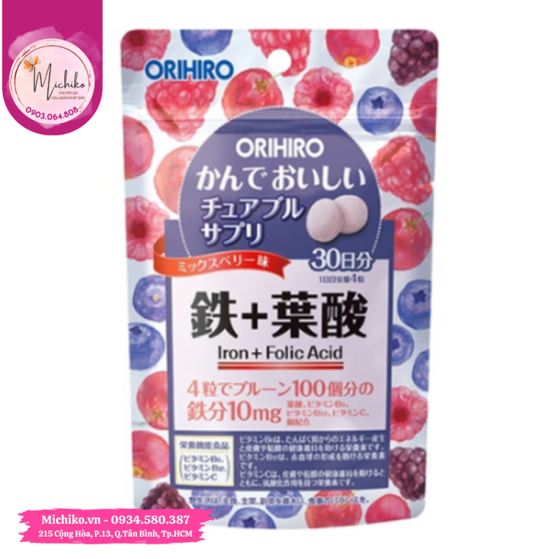 Vien-uong-bo-sung-chat-sat-va-acid-folic-Orihiro-120-vien-Vi-mam-xoi-viet-quat-Michiko.vn
