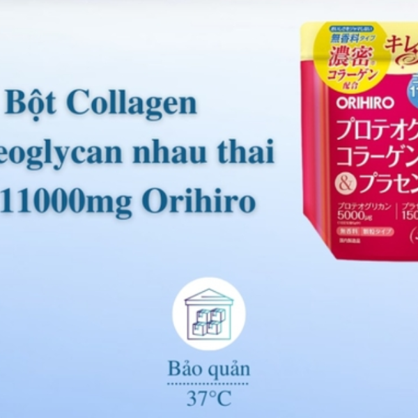 Bột Collagen Proteoglycan Nhau Thai Heo Orihiro Nhật Bản 180g - Michiko.vn