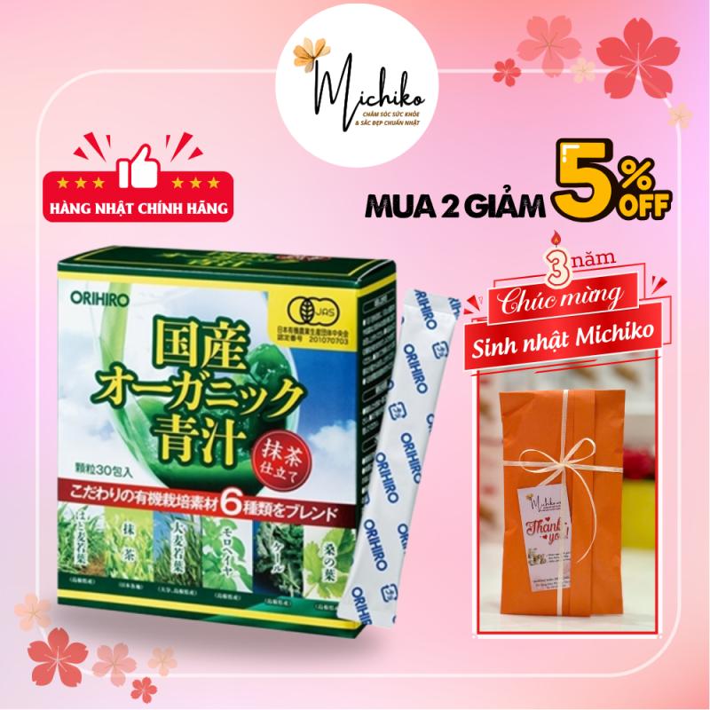 Bot-Rau-Xanh-Aojiru-Bo-Sung-Chat-Xo-Orihiro-30-goi-Michiko.vn