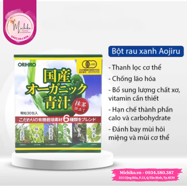 Bot-Rau-Xanh-Aojiru-Bo-Sung-Chat-Xo-Orihiro-30-goi-Michiko.vn