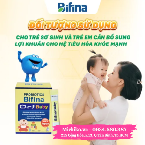 Men Vi Sinh Hỗ Trợ Tiêu Hóa Bifina Baby Nhật Bản Hộp 30 Gói - Michiko.vn
