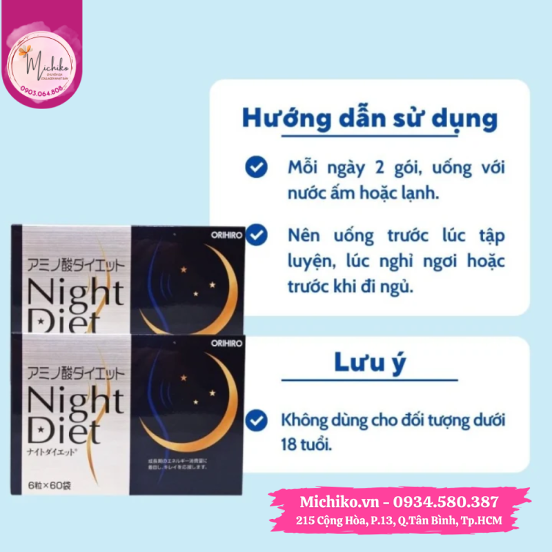Thuc-pham-bao-ve-suc-khoe-Amino-Acid-Night-Diet-Michiko.vn