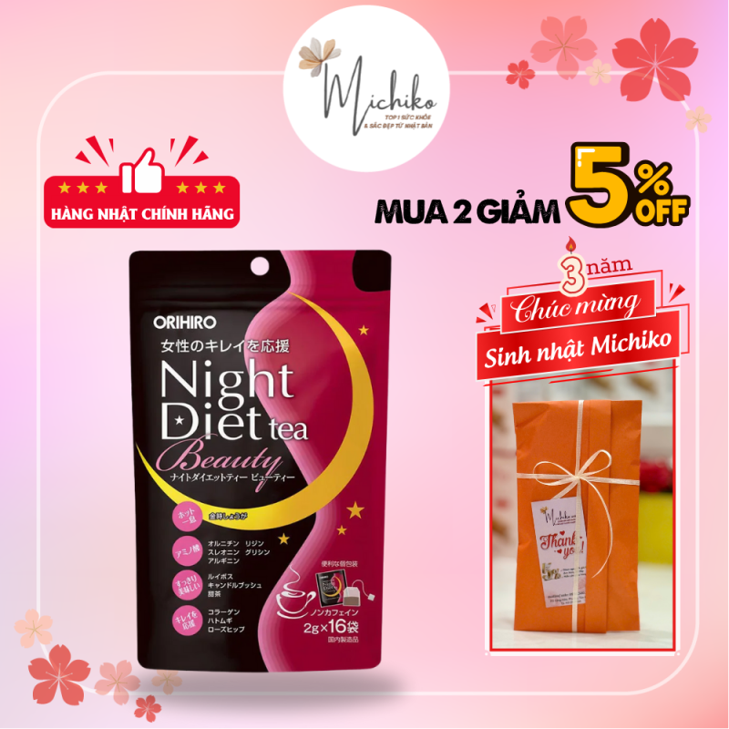 Tra-Giam-Can-Collagen-Night-Diet-Tea-Beauty-Orihiro-Goi-16-Tui-Loc-Michiko.vn