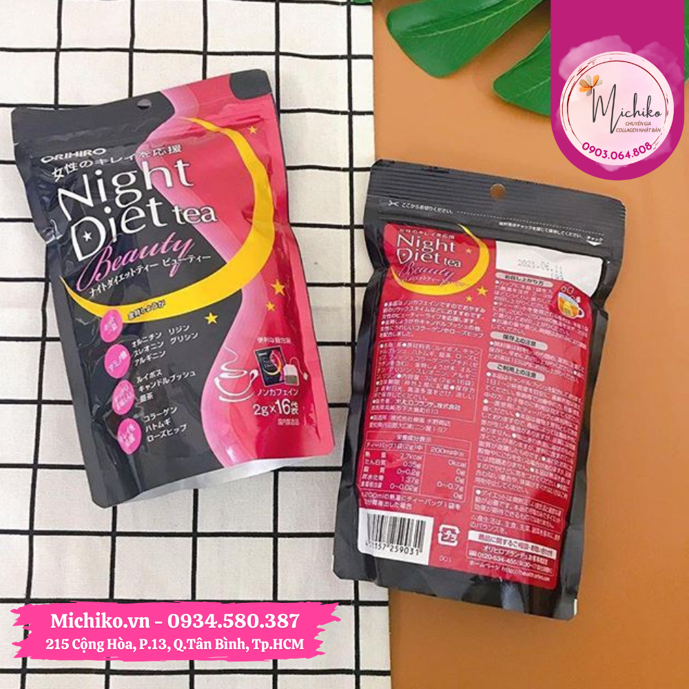 Tra-Giam-Can-Collagen-Night-Diet-Tea-Beauty-Orihiro-Goi-16-Tui-Loc-Michiko.vn