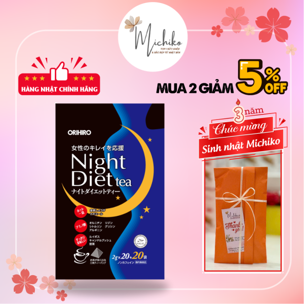 Tra-Giam-Can-Night-Diet-Tea-Orihiro-40-goi-OEM-Michiko.vn