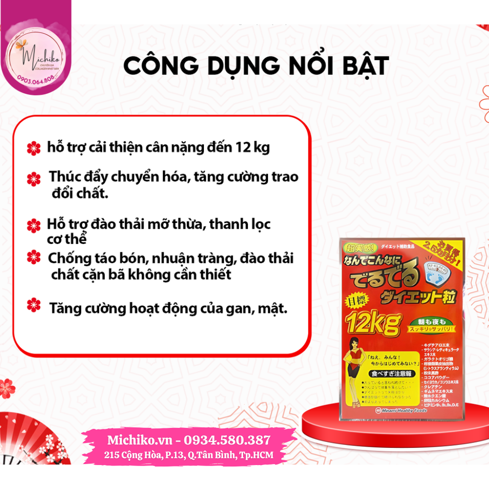 Vien-Uong-Giam-Can-Minami-Deru-12kg-Michiko.vn