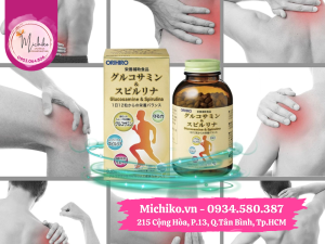 Viên uống Orihiro Glucosamine And Spirulina Nhật Bản 900 Viên - Michiko.vn