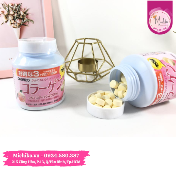 Vien-nhai-bo-sung-Collagen-Orihiro-Most-Chewable-Michiko.vn