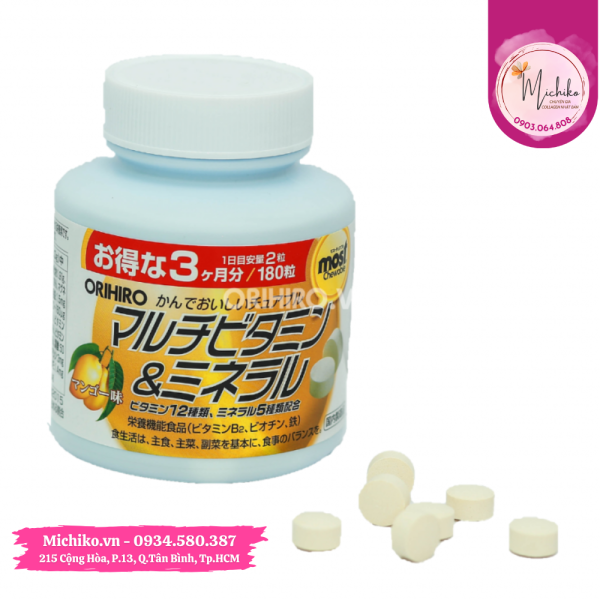 Vien-nhai-bo-sung-vitamin-va-khoang-chat-Orihiro-Most-Chewable-Michiko.vn