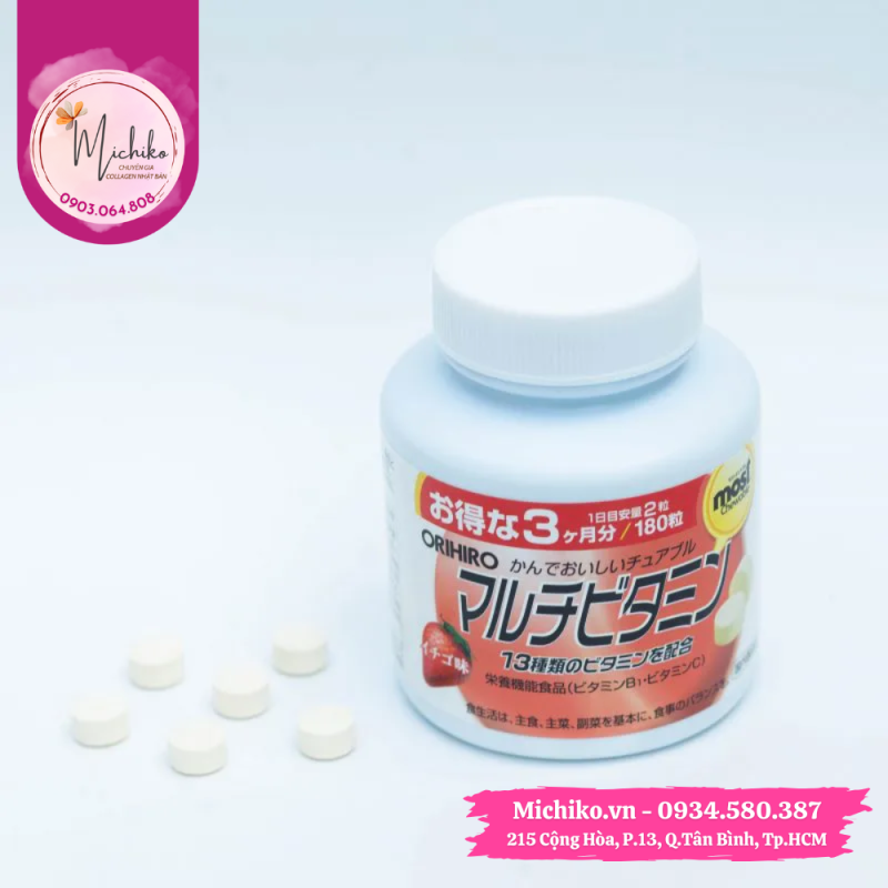 Vien-nhai-vitamin-tong-hop-vi-dau-Orihiro-Michiko