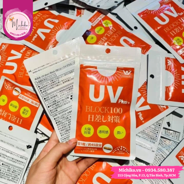 Vien-uong-chong-nang-UV-Plus-Block-100-cua-Nhat-Michiko.vn