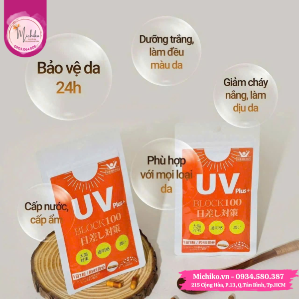 Vien-uong-chong-nang-UV-Plus-Block-100-cua-Nhat-Michiko.vn