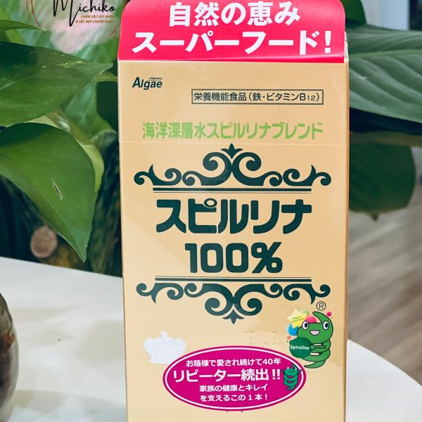 Viên uống tảo Spirulina 100% Japan Algae 2200 viên, tăng sức khỏe, cải thiện tiêu hóa - Michiko .vn 1