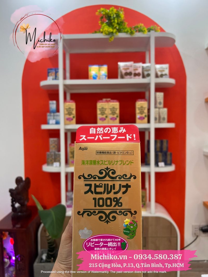 Viên uống tảo Spirulina 100% Japan Algae 2200 viên, tăng sức khỏe, cải thiện tiêu hóa - Michiko .vn