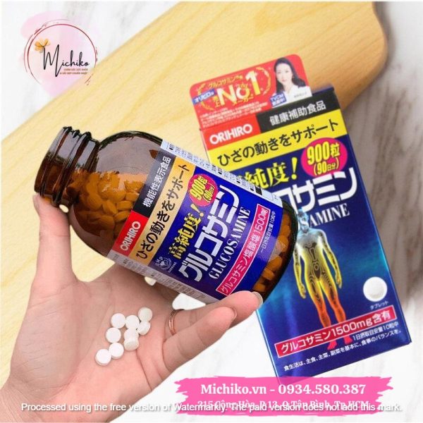 Viên Uống Bổ Xương Khớp Glucosamine Orihiro 900 Viên Michiko.vn